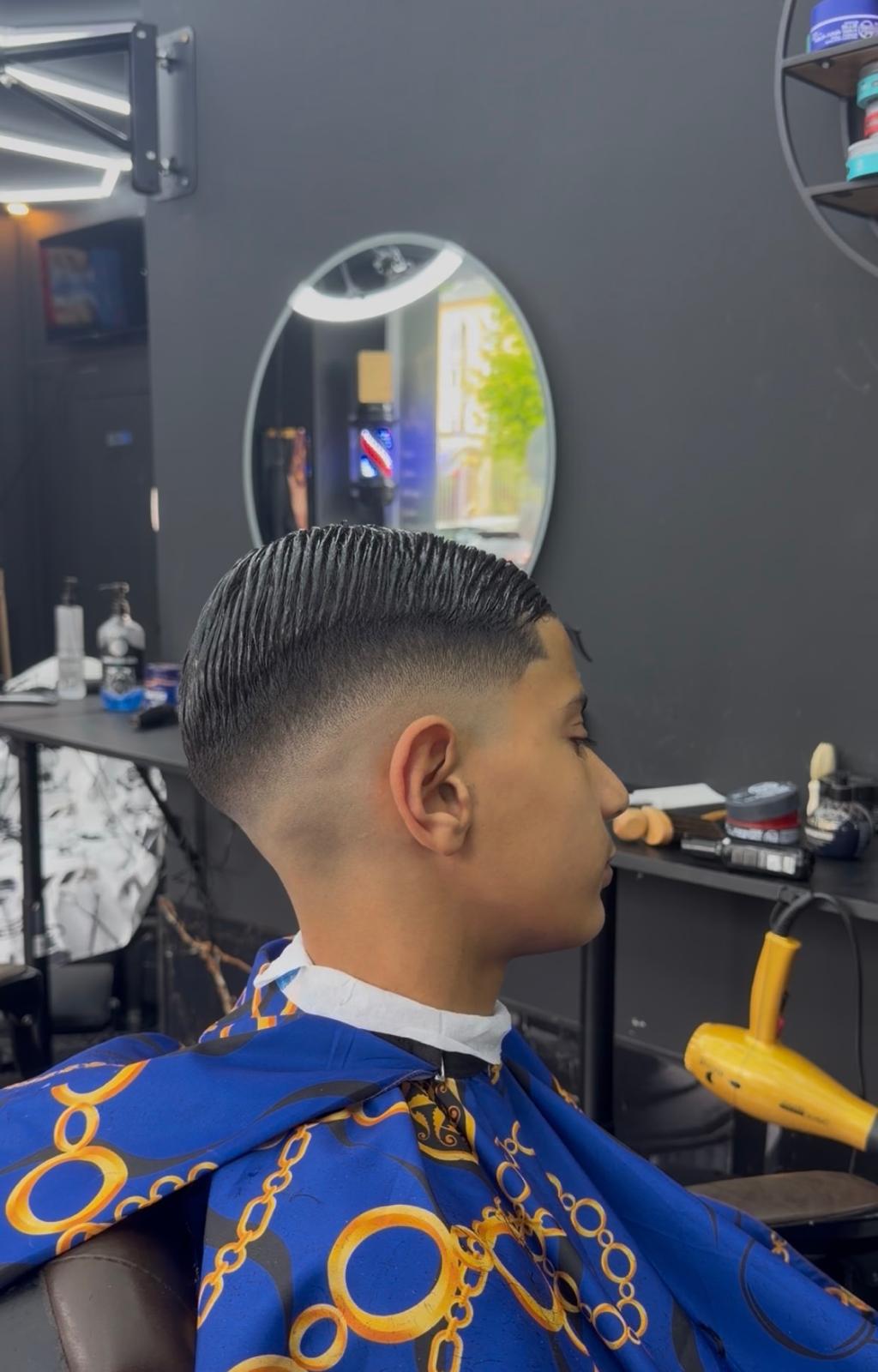 Coupe avec dégradé latéral net