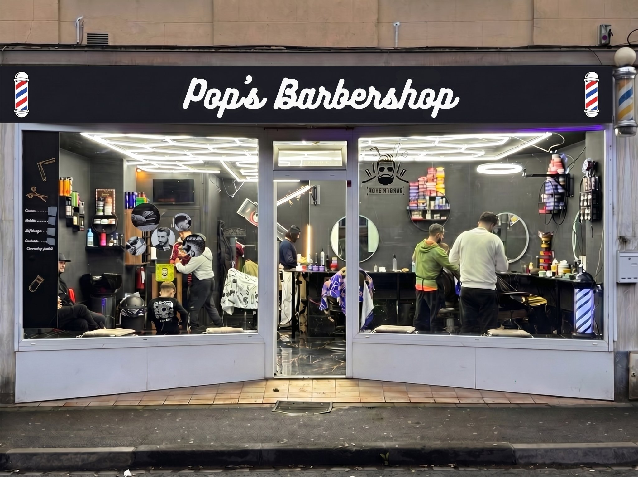 Devanture du Pop's Barbershop